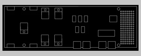 DC Motor H-Bridge Board Topographical Layout