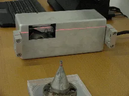 Shadow sensor with laser line