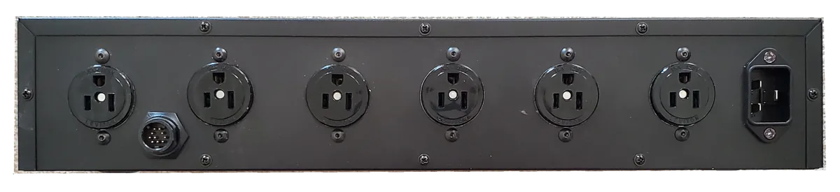 AMT 6/12 Channel AC Power Control - Rear View