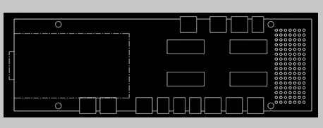 Tibbo EM2001 Board Topographical Layout